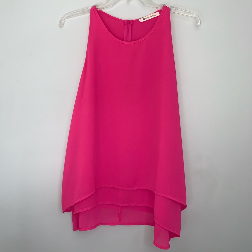 The Impeccable Pig Sleeveless Pink Summer Blouse